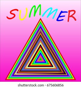 Abstraction of summer emotions