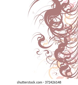 abstraction of swirling wavy lines