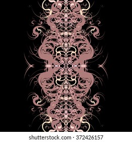 abstraction of swirling wavy lines