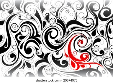 Abstraction with swirls