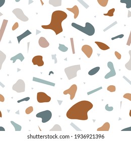 Abstraction Terrazzo Minimalistic seamless patterns. Vector. You can use them in interior design, textile and fabric design, souvenirs, stationery, wedding invitations, , branding,social media. 