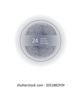 Abstraction texture business circuit. Circle modern shape lines. Vector illustration