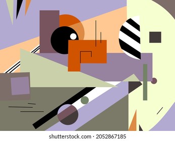 Abstraction theme on Halloween in colours