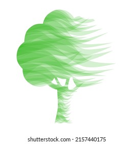 Abstraction. Tree illustration. vector tree