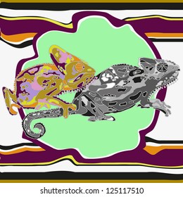 abstraction with two chameleons