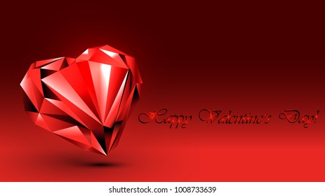 Abstraction of the Valentine's day heart
