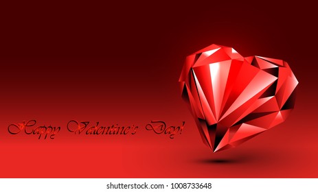 Abstraction of the Valentine's day heart
