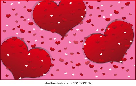 Abstraction of the Valentine's day heart