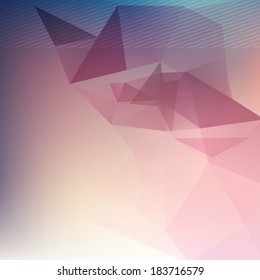 abstraction vector blurred geometric scene with triangles straight star conceptual scene numeric new trendy site flooring blue fancy light concept original flag drop future creation collage brochure a