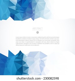 abstraction vector fashionable background with polygon item pattern for design line water abstraction background scene numeric glassware cloud trendy site blue fancy lighting print relaxed banner stra