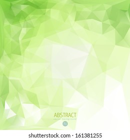 abstraction vector geometric scene with green triangles line white star spring conceptual scene numeric new trendy site employment flooring green fancy lighting refreshing beauty art concept ornamenta