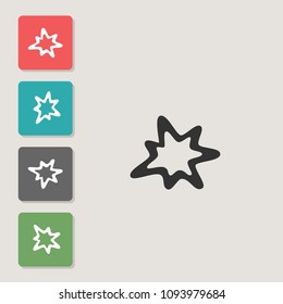 Abstraction - vector icon. Symbol for web, infographics, print design and mobile UX/UI kit. Vector illustration, EPS10.