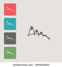 Abstraction - vector icon. Symbol for web, infographics, print design and mobile UX/UI kit. Vector illustration, EPS10.