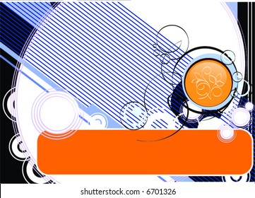 Abstraction, vector illustration, flower
