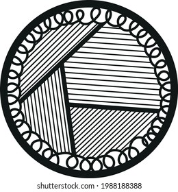 Abstracción del arte de la línea de iluminación del vector
