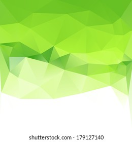 abstraction vector modern background with green triangle object straight water spring abstract background scene digital glassware wash clouds fashionable graceful fresh site wave green luxurious light