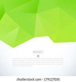 abstraction vector modern scene with green triangle item straight water spring abstraction background scene numeric glassware swirl clouds trendy aesthetic fresh site ripple green luxurious lighting c