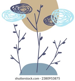 abstraction vector picture trees nature