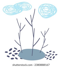 abstraction vector picture trees natyre