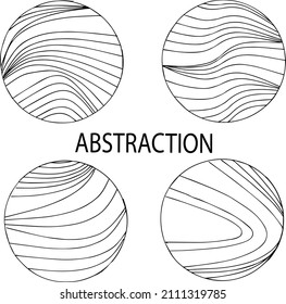 Abstraction,image,black and white linear illustration,wall art,posters,coloring book for adults and children,stained glass style,valart,linar,vector.