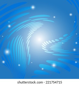 abstractions with gradient on blue vector background - eps 10