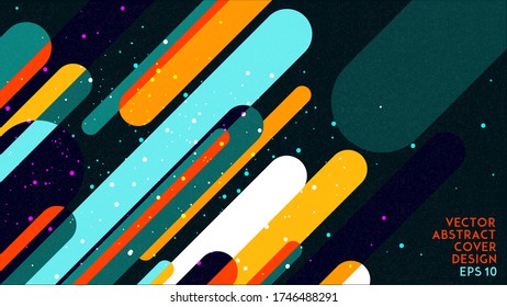 Abstractions. Modern abstract background. Colored lines. Minimalistic graphic, creative concept, geometric element. Banner or poster vector-stock illustration template Easy editable for Your design.