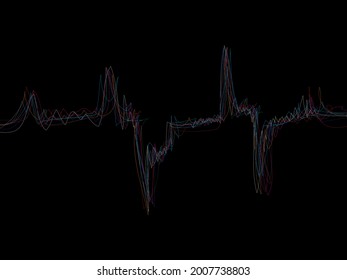 abstractive modern line heart beat effect wallpaper, desktop background