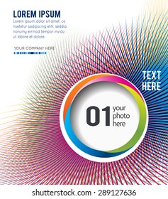 Abstractl smooth twist light lines vector background. Design layout template