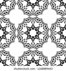 Abstract,ornamental seamless geometric texture. Pattern in linear style on white background. Minimal graphic design. 