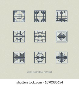 Abstracts to Asian Style Smooth Pattern