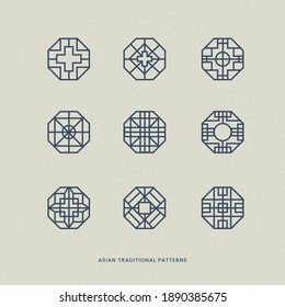 Abstracts to Asian Style Smooth Pattern