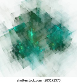 Abstracts background with transparent rectangular shapes as conceptual metaphor for modern technology, science and business.