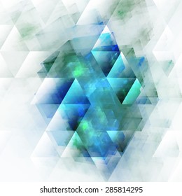 Abstracts background with transparent rectangular shapes as conceptual metaphor for modern technology, science and business.