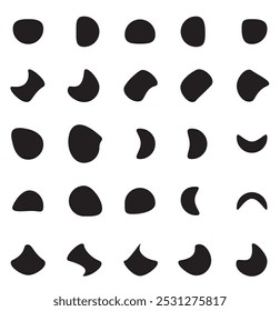 Abstrai o conjunto de vetores de blob . vetor de blob . vetor de bolhas . vetor de formas de blob .