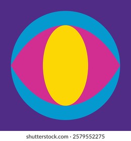Abstracts geometric shape with colorfully