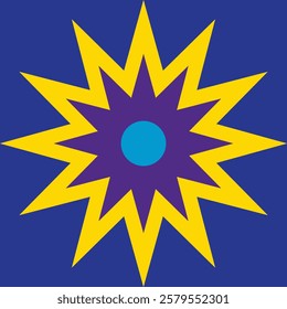 Abstracts geometric shape with colorfully