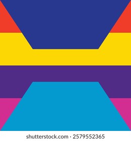 Abstracts geometric shape with colorfully