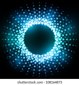 Abstracts rounded dots background