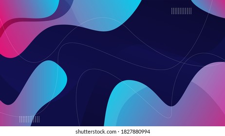 Abstracts shapes gradient color background