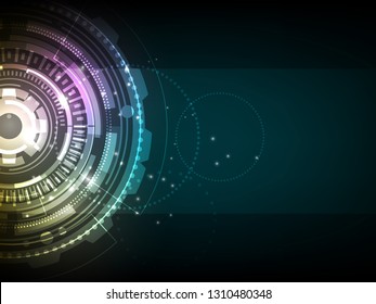 abstracy cyber technology vector background