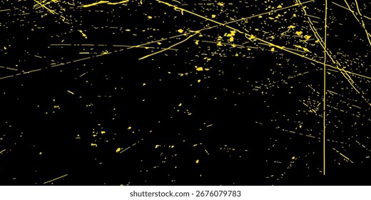 Abstrak black and gold cracked vector texture background. Vintage illustration texture