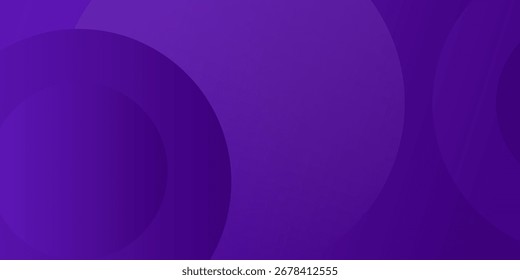 Abstrak Purple background. Overlapping circles create dynamic visual effect. Smooth gradients, modern design. Minimalist aesthetic, modern art