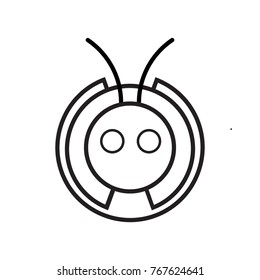 Abstrakt modern ant icon for logo and phone