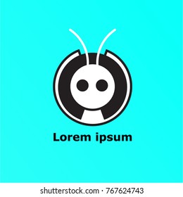 Abstrakt modern ant icon for logo and phone