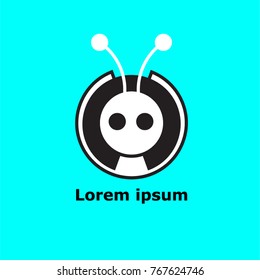 Abstrakt modern ant icon for logo and phone