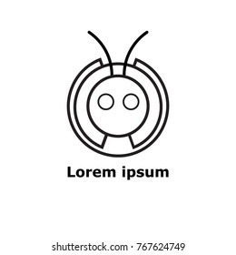 Abstrakt modern ant icon for logo and phone