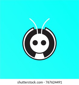 Abstrakt modern ant icon for logoan phone