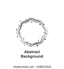 Abstrarct round background, hand drawn