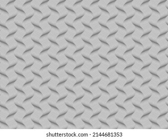 Abstratc background of swirle lines. Vector black and white line pattern with optical illusion effect for business card paper or web page.