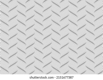 Abstratc background of swirle lines. Vector black and white line pattern with optical illusion effect for business card paper or web page.